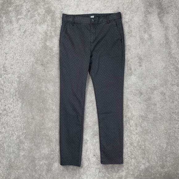 PAIGE Mens Stafford Printed Slim Fit Trouser Pant Grey Multi 31x32 Chino Stretch - Picture 3 of 15